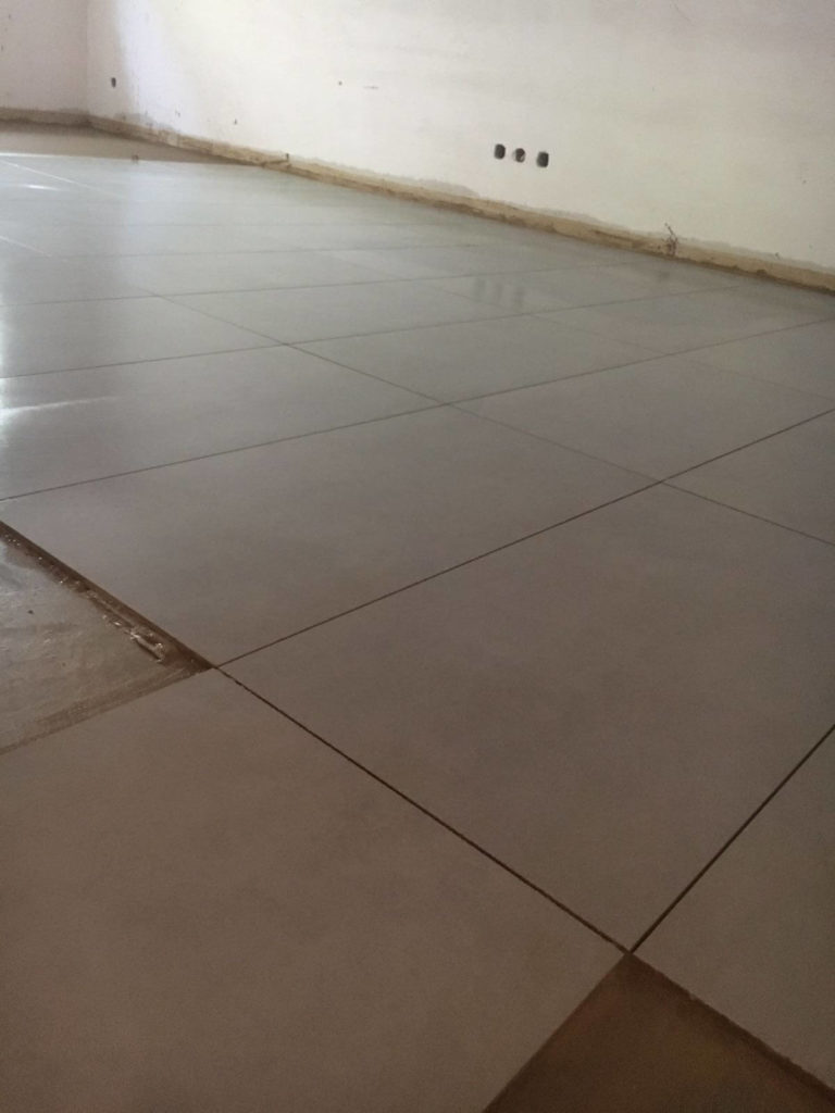 Carrelage après nettoyage